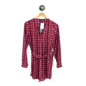 Forever21 L/S Tie Waist Dress #196-122